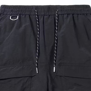 เสื้อผ้าผู้ชายกางเกงขาสั้นผ้าคอตตอนพร้อมกระเป๋าด้านหน้าใส่สบาย - Product Image 3