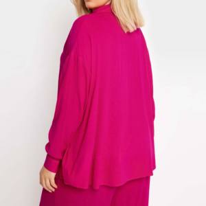 Marque été mode à manches longues dames Sexy incurvé long dos coton respirant chemise grande taille Blouses et chemises femmes filles - Product Image 2