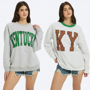 2025 femmes col roulé hiver sweat à séchage rapide respirant à manches longues 100% coton avant Logo - Product Image 6