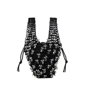 Fashion Snake Woman Macrame Tassels Handwoven Bag String Cross Body Bags Tassels Decorative Hanging Handbag