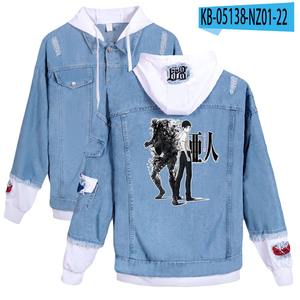 OEM 2025 logotipo personalizado diseñado hombres Vintage elegante estilo Denim chaqueta transpirable piedra lavado pesado tela botón para - Product Image 5