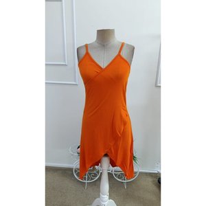 Vestido Midi Elegante de Viscosa con Tirantes y Cuello Cruzado para Mujer, Marca Jane's, para Uso Casual - Product Image 4