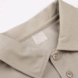 Hombres de alta calidad para camisetas de Polo Slim Fit patrón sólido 100% tela de punto de algodón transpirable personalizable Logo Color - Product Image 2