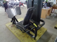 Máquina de prensa de piernas sentado comercial con pila de pesas de 100 kg, equipo de entrenamiento de fuerza con carga de pin para gimnasio comercial