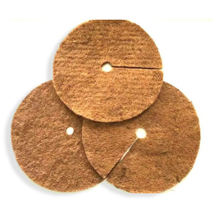 Tapis de mauvaise herbe biodégradable à prix compétitif meilleure vente tapis de paillis en fibre de coco ronde naturelle pour la protection des arbres - Product Image 1