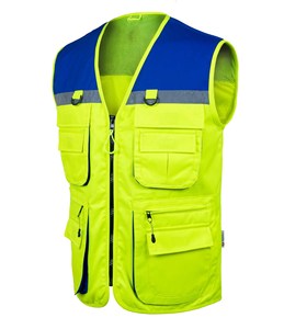 เสื้อกั๊กนิรภัยสะท้อนแสงมองเห็นได้ชัดเจนสำหรับคนงานก่อสร้างและสภาพแวดล้อมงานอุตสาหกรรม - Product Image 1