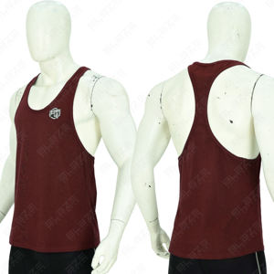 เสื้อกล้ามผ้าฝ้าย100% วินเทจสำหรับผู้ชายเสื้อกล้ามใส่เล่นกีฬาฟิตเนสและวิ่งโลโก้ - Product Image 1