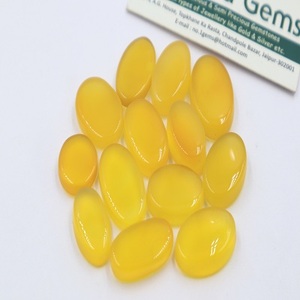 Cabujón de ónix amarillo natural, tamaño libre, piedra preciosa suelta, calcedonia, ágata - Product Image 2