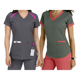Conjuntos de fregado con logotipo personalizado al por mayor, traje de fregado elástico para enfermera, tops, conjuntos de enfermería, uniformes médicos de hospital para mujer - Product Image 6