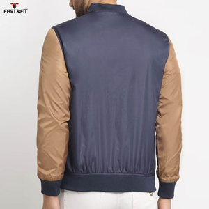 2026 nuevo diseño hecho a medida Unisex moda manga larga invierno bombardero chaqueta lona a prueba de viento para la venta - Product Image 3