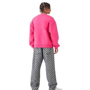 Sudaderas de algodón 100% de gran tamaño para hombre, sudadera informal de cuello redondo de talla grande con logotipo personalizado, cálida, cómoda, de talla grande - Product Image 4