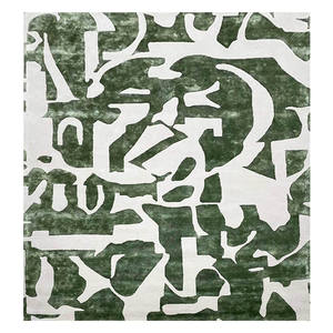 Écologique Viscose Tencel Teintures Végétales Laine Bambou Peluche Tous Designs Couleurs Luxe Soie Tailles Tapis Fait Main Ignifuge - Product Image 2