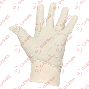 Cabretta cuir confortable et durable couleur jaune fluo gants de frappeur manchette courte gants de frappeur de baseball - Product Image 4