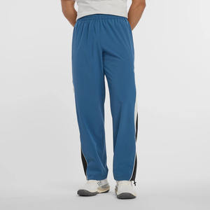 Ropa de calle personalizada de gran tamaño para hombre, pantalones de chándal acampanados, chaqueta, Panel lateral, pierna ancha, holgados, de algodón, informales, transpirables, pantalones de chándal - Product Image 1