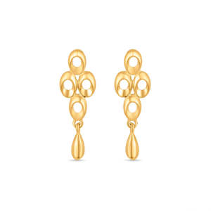 ชุดสร้อยคอทองคำ Vaidehi Dangler สำหรับผู้หญิง ชุดเครื่องประดับชั้นดี - Product Image 3