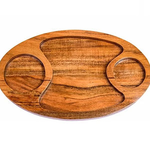 ถาดเสิร์ฟ จานเสิร์ฟไม้ทรงรี ทําจากไม้คุณภาพสูง ขายดี คุณภาพทันสมัย ดูใหม่ ห้องครัวเสิร์ฟ - Product Image 1