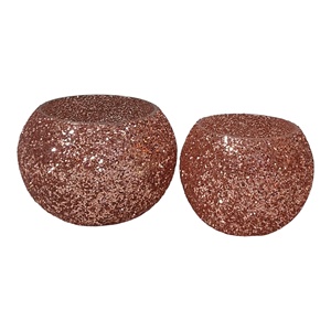 ภาชนะแก้วโมเสคสีชมพูประกายงานฝีมือสำหรับตกแต่งบ้านขวดโหลเปล่าสำหรับงานแต่งงาน - Product Image 4