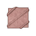 Écharpe carrée en crêpe de soie rose poudré avec motif brossé - Product Image 3