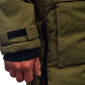 Veste d'hiver pour hommes Variations de couleurs d'hiver Veste bombardier chaude Manteau d'hiver matelassé Veste en duvet en fausse fourrure Jack légère - Product Image 5