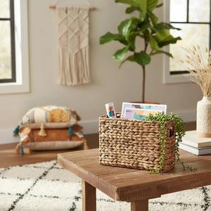 Cesta de Almacenamiento Tejida de Jacinto de Agua, Cesta de Almacenamiento Hecha a Mano, Venta al por Mayor, Ecológica, Hecha en Vietnam - Product Image 6