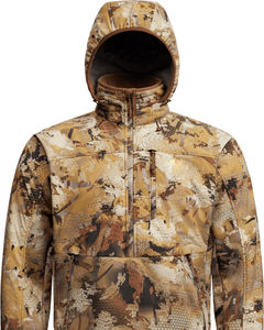Chaqueta Táctica de Forro Polar con Capucha y Cierre de Cremallera de un Cuarto, Camuflaje Marshland, para Hombre, Ropa de Invierno para Actividades al Aire Libre y Caza - Product Image 2