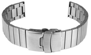 สายนาฬิกาข้อมือ GD033 สแตนเลสแท้คุณภาพสูง ขนาด 18-24 มม. ระบายอากาศได้ดี ดีไซน์ทันสมัย สีเงิน แบบปลดเร็ว ปรับขนาดได้ ใช้ได้ทั้งผู้ชายและผู้หญิง - Product Image 6