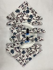 Servilletas de Mesa Hechas a Mano con Estampado de Bloques, 100% Algodón, Desechables, Estilo Bohemio, Ecológicas, Personalizables, para el Hogar, Restaurantes y Eventos - Product Image 5