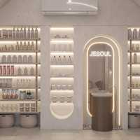 Présentoir d'extérieur, mobilier sur mesure, comptoir de réception pour maquillage, équipement de salon de beauté, poste de travail de salon, vitrine en verre, enseigne néon