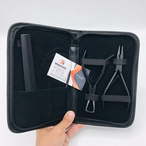 Kit de herramientas de extensión de cabello, alicates de ajuste de eliminación de acero inoxidable negro, cuentas para mejorar el Color del cabello saludable, hilos ecológicos - Product Image 2