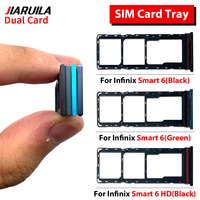 Bandeja de tarjeta Sim dual al por mayor para Infinix Smart 10 9 8 7 HD 6 Plus 5 X657 4 bandeja de tarjeta Sim de teléfono móvil soporte adaptador repuestos