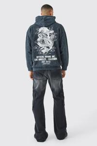 เสื้อฮู้ดมังกร2024มีฮู้ดสำหรับผู้ชายโอเวอร์ไซซ์ซักพิมพ์ลายกราฟิกมังกรผ้าฝ้าย100% ระบายอากาศได้ดีผลิตในปากีสถาน - Product Image 2