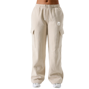 กางเกงจ็อกเกอร์ผ้าฟลีซแบบยูนิเซ็กซ์ ผ้าคอตตอนผสมเนื้อนุ่ม เอวยางยืด ทรงหลวม สไตล์ลำลอง สตรีทแวร์ ใส่สบาย - Product Image 1