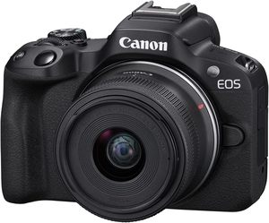 กล้องมิเรอร์เลส EOS R50 พร้อมเลนส์ RF-S18-45mm F4.5-6.3 is STM, เซ็นเซอร์ CMOS (APS-C) ความละเอียด 24.2 ล้านพิกเซล, วิดีโอ 4K, เหมาะสำหรับการถ่ายวิดีโอบล็อกและเนื้อหาต่างๆ - Product Image 3