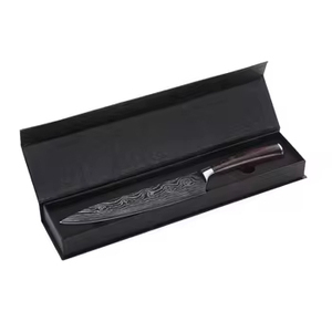 Cuchillo de Chef de acero inoxidable de Damasco japonés de alta calidad personalizado profesional Premium hecho a mano mango de madera afilado Apto para lavavajillas - Product Image 4