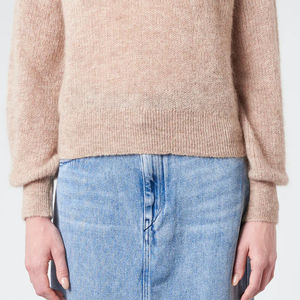 Pull en tricot chaud d'hiver pour femmes à manches longues, pull décontracté et respirant, bouton personnalisable, vente en gros bon marché - Product Image 4