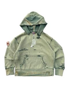 Sweat-shirts à capuche entièrement personnalisés, effet délavé, matière de haute qualité, prix de gros, sweat-shirt en coton uni pour homme - Product Image 2