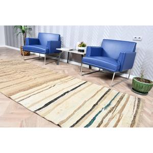 3.7x10.2 ft Rug, Vintage Turkish Rug, <b>Brown</b> Kilim <b>Wool</b> Rug - Product Image 4