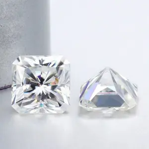 Wit Vierkant Stralend Gesneden Losse Moissanite Briljant Geslepen Diamant Voor Trouwring