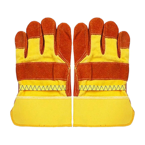 Gants de travail de qualité supérieure, résistants, à doigts entiers, pour la construction, en cuir de vachette de qualité A, protection des mains, gants de sécurité pour le travail - Product Image 5