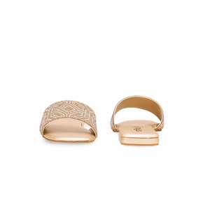 รองเท้าแตะขนเฟอร์แฟชั่นแฟนซี FN7834ทองคอลเลกชันรองเท้าแตะหรูหรา - Product Image 2