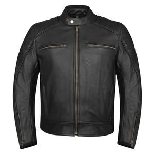 Veste de moto d'hiver unisexe en cuir et toile 100% écologique à capuche pour hommes et femmes - Product Image 1