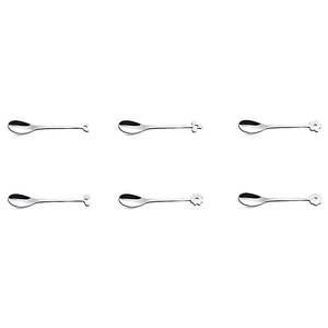 Juego de 6 Cucharas de Café de Acero Inoxidable Cromado Pulido (11.2cm) CADEAU PL6100CD para Té y Café - Product Image 1