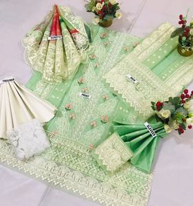 2022 traje bordado de césped de lujo pakistaní indio Venta caliente Salwar Kameez para ocasiones especiales de verano - Product Image 3