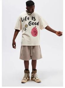 Camiseta de Algodón Casual de Primera Calidad 100% para Hombre, Camiseta Holgada de Estilo Urbano, Impresión de Logotipo Personalizado, Camiseta de Alta Demanda para Hombre - Product Image 6