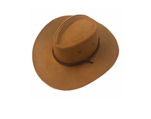 100% chapeau de Cowboy en cuir de vachette véritable pour hommes haute qualité taille adulte étiquette de bagage Style occidental Snapback pour l'extérieur - Product Image 2