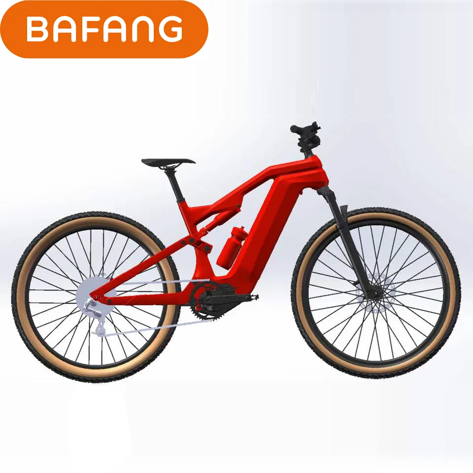 Bafang-Cuadro de bicicleta de montaña de fibra de carbono, Ultra eléctrico, 48v, 20AH, M510, M610, M620