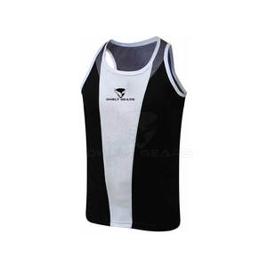 Gilet de boxe sans manches en coton pour hommes, respirant, décontracté, sans couture, pour l'entraînement sportif, avec logo personnalisé, produit OEM - Product Image 3