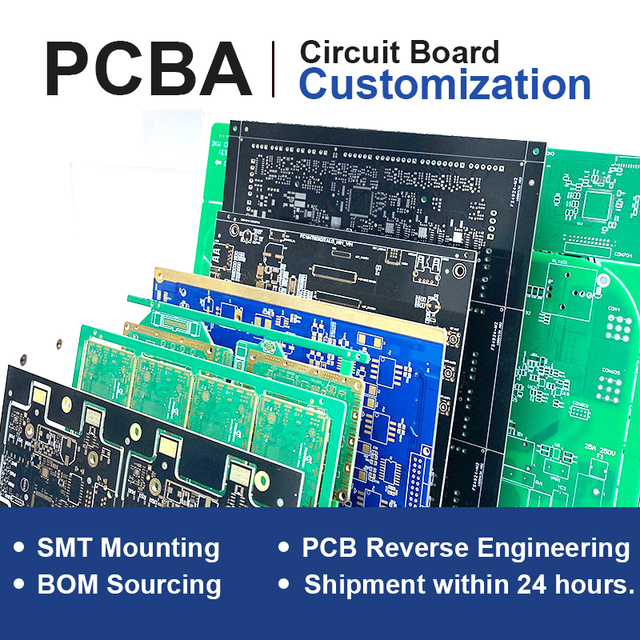 Turnkey PCB Assembly Factory FR4 Multilayer PCB Prototype Layout Custom PCB Assembly SMT Service Power Supply Module ISO 9001