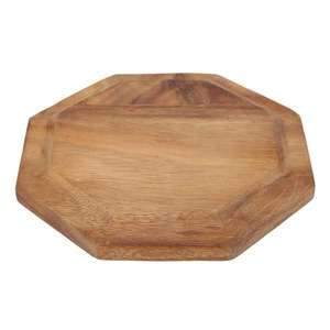 Assiette et vaisselle en bois fruits pour fête de mariage avec vaisselle taille différente et couleur bois naturel - Product Image 5