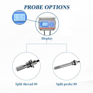 Hg808 D5 SS probe-60 đến 90 deg C TD 0 đến 5V Đầu Ra RS485 điểm sương cảm biến phát với hiển thị Gas Detector - Product Image 5